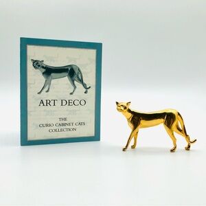 The Franklin Mint Curio Cabinet Cats - Art Deco
